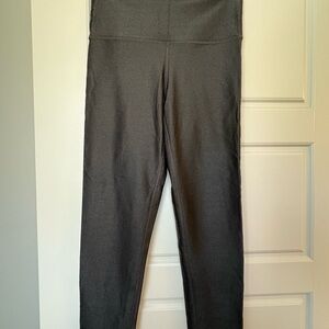 Aerie Offline Black Ribbed High-Waisted Leggings